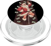 Costume de Père Noël Amusant avec Barre de bâton dans Le Club de Strip-Tease PopSockets PopGrip pour MagSafe