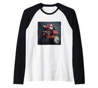 Costume de Père Noël Cool avec Tambour à Bascule pour Batteur Manche Raglan