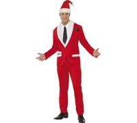 Costume De Père Noël Cool Pour Hommes, Tenue De Fête De Noël