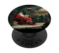 Costume de Père Noël dans Un Atelier avec Moteur PopSockets PopGrip Adhésif