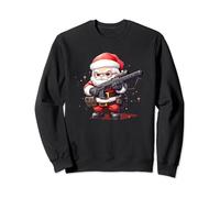 Costume de Père Noël fusil de chasse cool pour la saison festive des armes à feu Sweatshirt