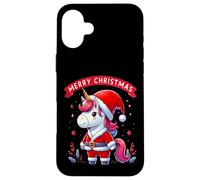 Costume de Père Noël Licorne de Noël Merry Christmas Magic Coque pour iPhone 16 Plus