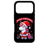 Costume de Père Noël Licorne de Noël Merry Christmas Magic Coque pour iPhone 17 Pro