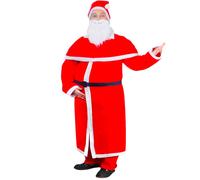 vidaXL Costume de Père Noël Adulte Homme Déguisement Cape Chapeau Barbe Fête