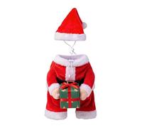 Costume de Père Noël pour animal de compagnie, tenue de cosplay pour chat | Costume de Père Noël pour animal de compagnie, tenue de cosplay pour chat et chien avec utilité festive