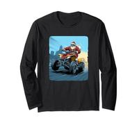 Costume de Père Noël Quad Racer venant pour Noël Manche Longue