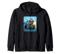 Costume de Père Noël Quad Racer venant pour Noël Sweat à Capuche