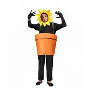Costume de performance de scène de - Creative Flower Pot Cosplay Outfit pour adultes et | Robe de fantaisie botanique Halloween, costume masqué pour les fêtes i