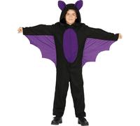 Costume de petite chauve-souris pour garçon Halloween noir-violet 5 à 6 ans (110-115 cm)