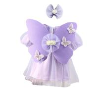 Costume de photographie pour nouveau-né, décoration d'ailes de papillon, robe et bandeau, ensemble de 2 pièces, accessoires de séance photo pour bébés, filles, accessoires de séance photo