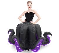 Costume de pieuvre gonflable pour femme - Costume d'Halloween de pieuvre pour femme - Costume de dessin animé pour cosplay, fête (pieuvre adulte)