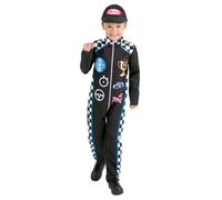 Costume De Pilote De Course Pour Garçons Enfant Déguisement Pour Enfants