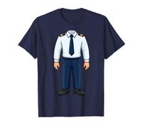 Costume de Pilote de Ligne Aviation Personnage de carrière T-Shirt