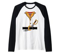 Costume de Pirate - Costume de dernière Minute pour Carnaval Manche Raglan