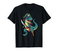Costume de Pirate de Dinosaure T-Rex - Boucanier Jolly Roger T-Shirt