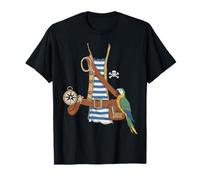 Costume De Pirate Enfants Marin Capitaine Ahoy Chemise De T-Shirt