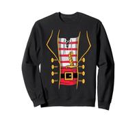 Costume de Pirate Meme Ceinture Rayures Veste Easy Halloween Meme Sweatshirt