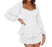 Costume de pirate pour femme - Robe d'été pour femme - Robe slash - Robe patineuse - Couleur unie - Robe de pirate - Sans bretelles - Longueur genou - Patchwork - Tunique - Combinaison - Jupe pantalon