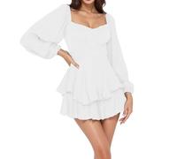 Costume de pirate pour femme - Robe d'été pour femme - Robe swing - Épaules dénudées - Robe patineuse - Couleur unie - Robe trapèze - Robe de plage - Robe de fête - Costume de carnaval - Robe festive