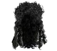 Costume de pirate pour homme, perruque de pirate longue et bou pour homme, capitaine, pour Halloween, cosplay, fête