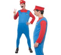Costume De Plombier Pour Adultes Tenue Fantaisie Amusante Pour Hommes Taille M