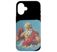Costume de Poing de Dieu Cool avec Gants de Boxe Coque pour iPhone 16