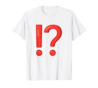 Costume de Point d'interrogation Point d'exclamation T-Shirt Graphique avec Valeur