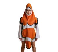 Costume de poisson - Costume d'Halloween sans manches pour cosplay, tenue de jeu de simulation avec représentations théâtrales, réunions de famille pour bal masqué, festivals de vacances et