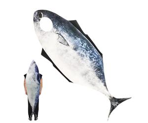 Costume De Poisson Pour Adulte - Costume Complet À Porter Sur Tout Le Corps, Vêtements De Cosplay De Dimension 160 X 60 Cm, Déguisement Humoristique De Créature Marine, Tenue De Festival En Épo