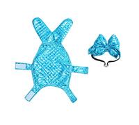 Costume de Poisson pour Animal de Compagnie, Tenue d'halloween Chaude et Ajustable, Douce pour la Peau, avec Bandeau à nœud pour Petits et Moyens Animaux de Compagnie (S)