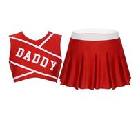 Costume de pom-pom girl pour femme - Tenue sexy de pom-pom girl uniforme à la mode | Robe confortable pour fête, Thanksgiving, Noël, cosplay, Halloween, scène