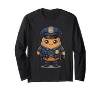 Costume de Pomme de Terre de Police Manche Longue