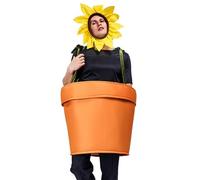 Costume De Pot De Fleurs Pour Adultes - Tenue D'Halloween, Cosplay Pour Pot De | Sunflower Costume Pour Halloween, Fêtes Masquées, Robe En Vase De Pour Event