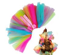 Costume de Poulets - Robe drôle de Poule Arc-en- pour Animal de Compagnie, Tissu Polyester avec Jeu de Simulation, Tenue de Performance pour Les Vacances, fête d'anniversaire, Usage à Domicile, oi