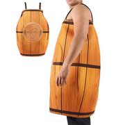 Costume de pour adulte - Cosplay hilarant de fût de bière, tenue à bretelles réglables avec design | Déguisement de fête divertissant pour hommes et, célébration à thème, vacances, carna