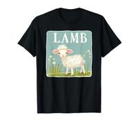 Costume de prairie et d'agneau pour bébé amoureux des animaux de la ferme T-Shirt