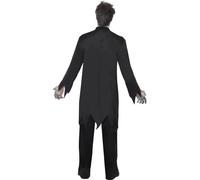 Smiffys Costume prêtre zombie, avec haut sanglant, blessure latex, col & pantalon