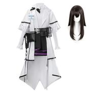 Costume de prêtresse pour cosplay, personnage de jeu, tenue blanche pour | Preiss Uniforme de scientifique de laboratoire pour femme, costume de jeu de rôle, costume d'Halloween, carnaval