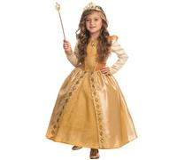 Costume De Princesse Dorée Majestueuse Pour Filles - Beau Costume