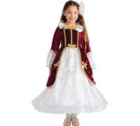 Dress Up America Costume De Princesse Pour Filles - Robe De Princesse Renaissance - Ensemble De Costumes De Reine Médiévale Pour Enfants