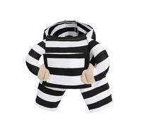 Costume de prisonnier confortable Tenue rayée drôle Fête Porter