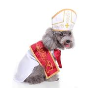 Costume de prisonnier et policier pour chiens de petite et moyenne taille, Halloween, jeu de rôle, cosplay, décoration de vacances (pape, taille XL)