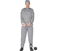 Costume De Prisonnier Pour Homme Sd L Bleu