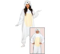 Costume de pyjama ours polaire pour adultes taille M - L, taille:L