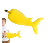 Costume de queue de requin - accessoire en peluche pour cosplay, accessoire de jeu de rôle théâtral | Queue en coton PP accrocheuse, mascarade créative et amusante, tenue de fête pour spectacle scolai