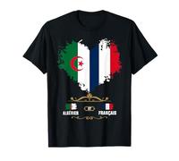 Costume de racines algériennes françaises pour enfants avec drapeau algérien T-Shirt