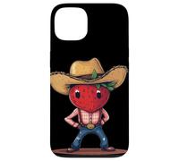 Costume de Ranch de Fraise Amusant pour Les Amateurs de Cowboy Coque pour iPhone 13