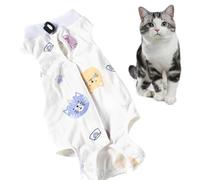 Costume de récupération d'une pièce pour la récupération d'un chat après une chirurgie contraceptive, combinaison de récupération pour chat, gilet de récupération pour chaton, chaton, léchage de chat