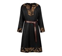 Costume de Renaissance médiévale pour homme, vintage, noble, tunique rétro, aristocrate, chevalier, robe d'Halloween COS, costume de guerrier, vêtements de carnaval avec ceinture