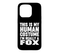 Costume de Renard Humain avec Inscription « I'm Really A Fox » Coque pour iPhone 15 Pro
